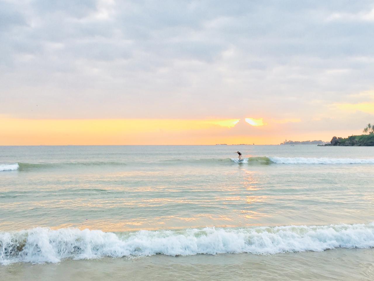 Golden hour on Dewata Beach