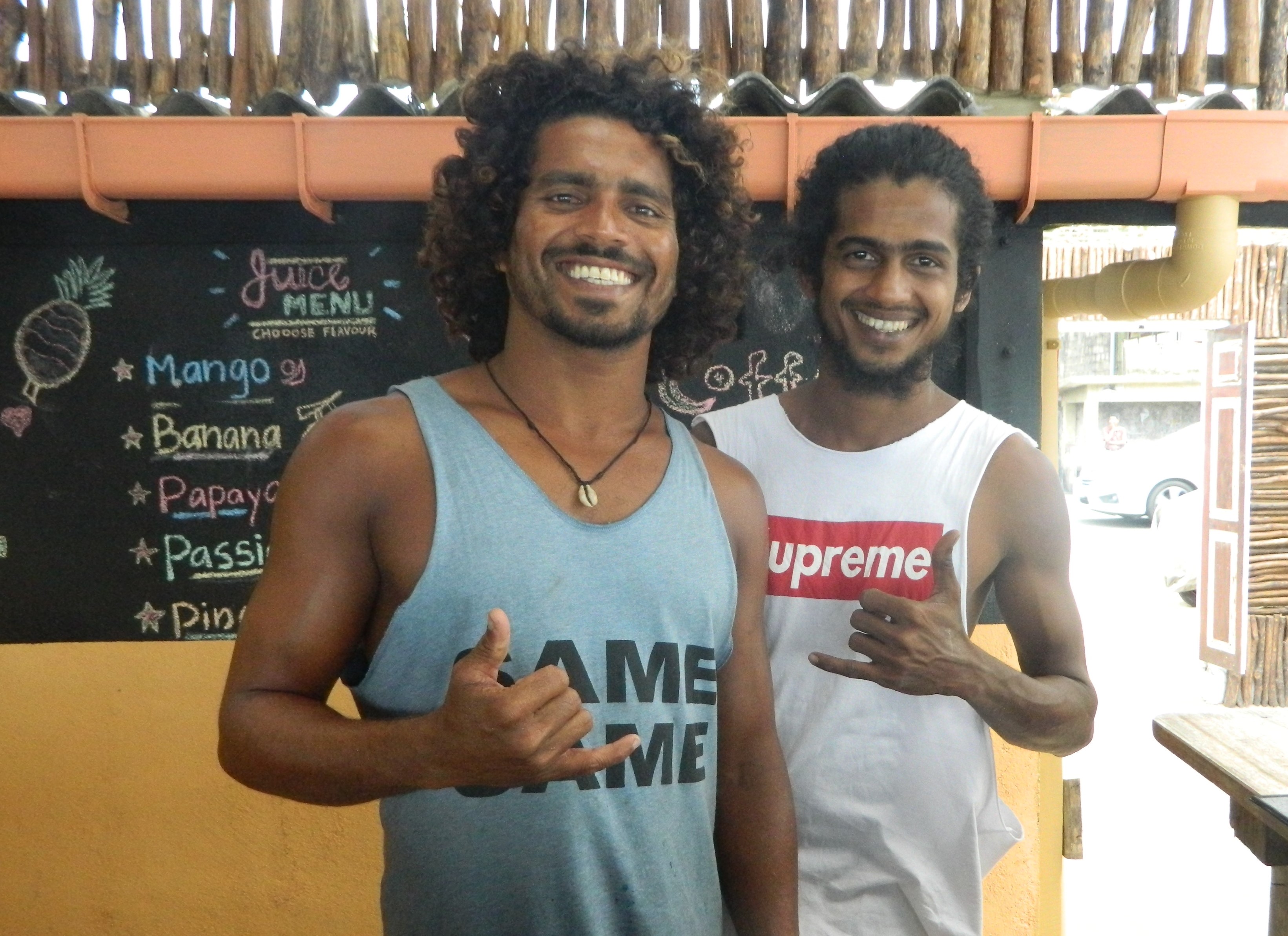 Mani and Fasil, the team behind Jumani Surf School